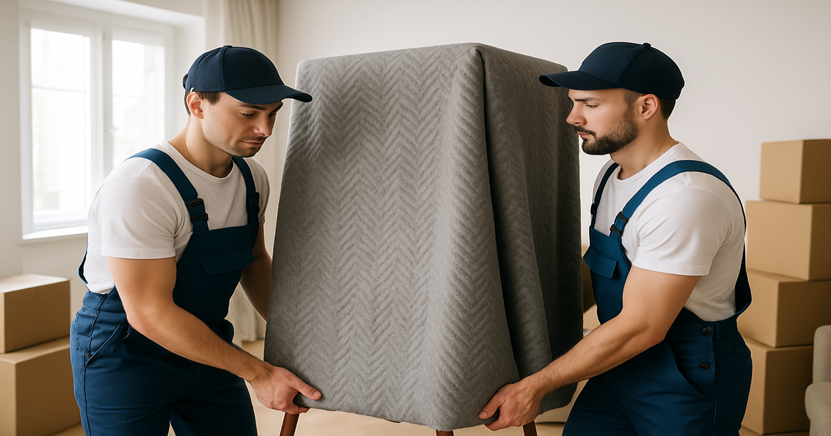 Möbeltransport Trier – professionelles Team beim Möbeltragen